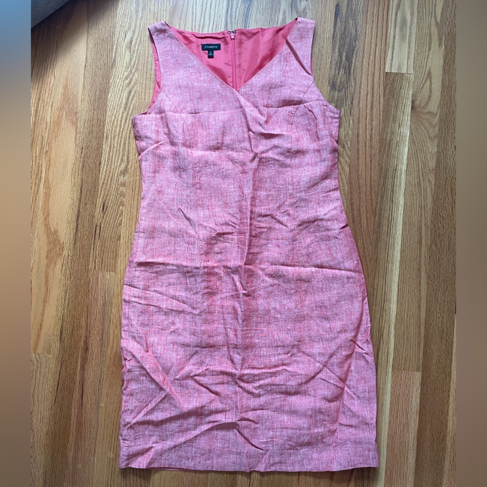 Talbots Vibrant Pink Dress